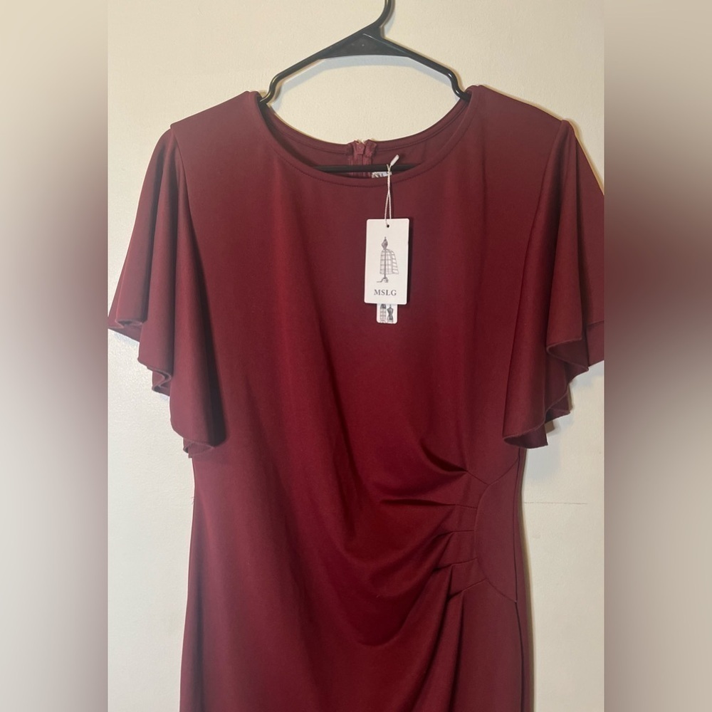 NWT dark red dress size Medium - Picture 2 of 5